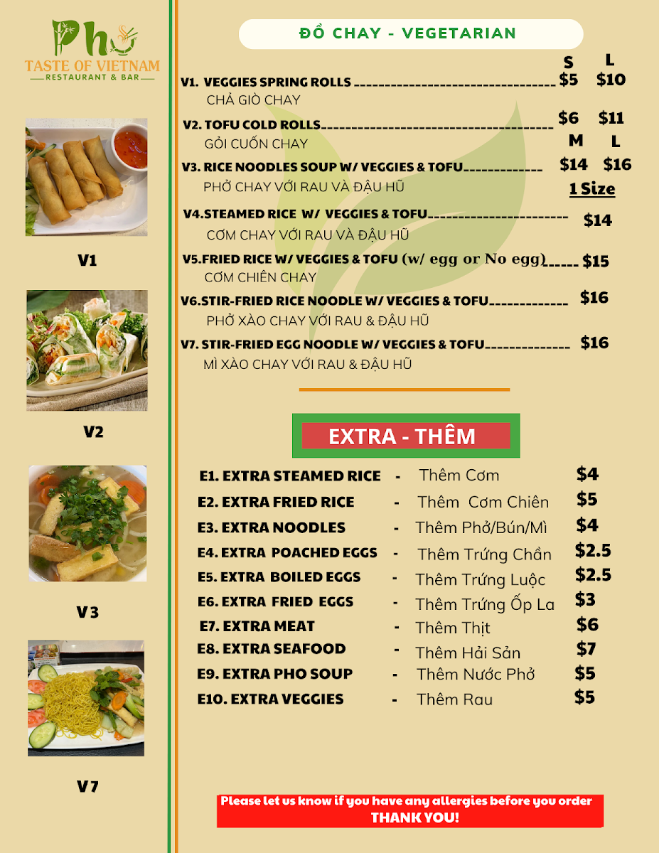 Menu Taste Of Vietnam Restaurant-4